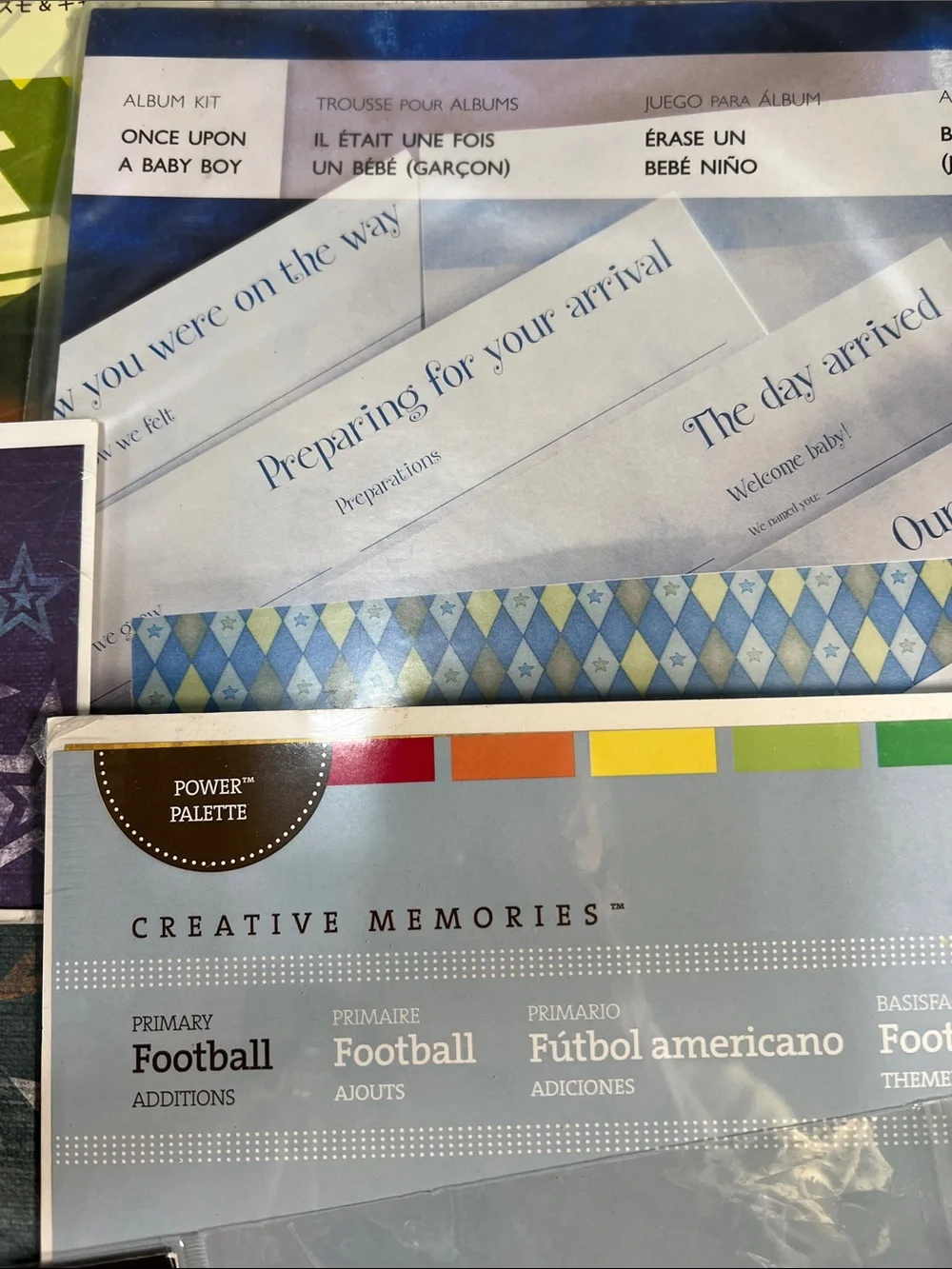 Creative Memories Sticker & Paper Assortment- Sports and Boys